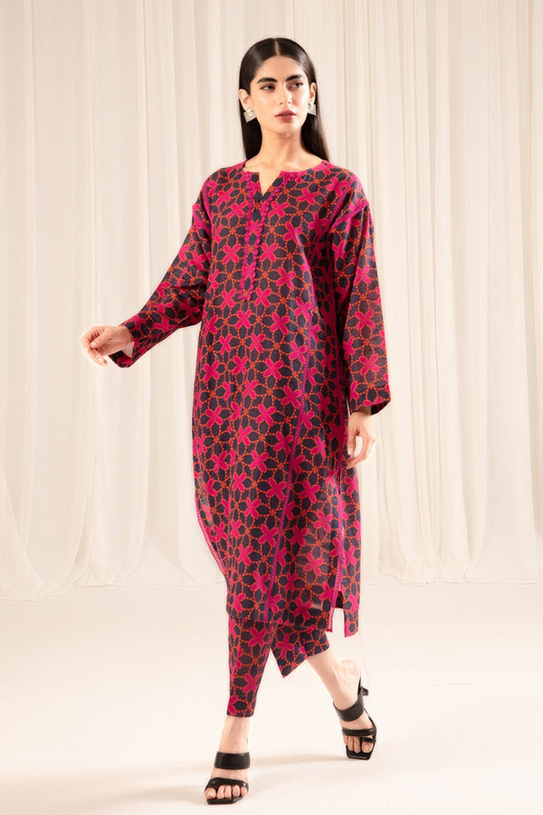 2 Pc Printed Khaddar Stitched Suit - Prime Point Store