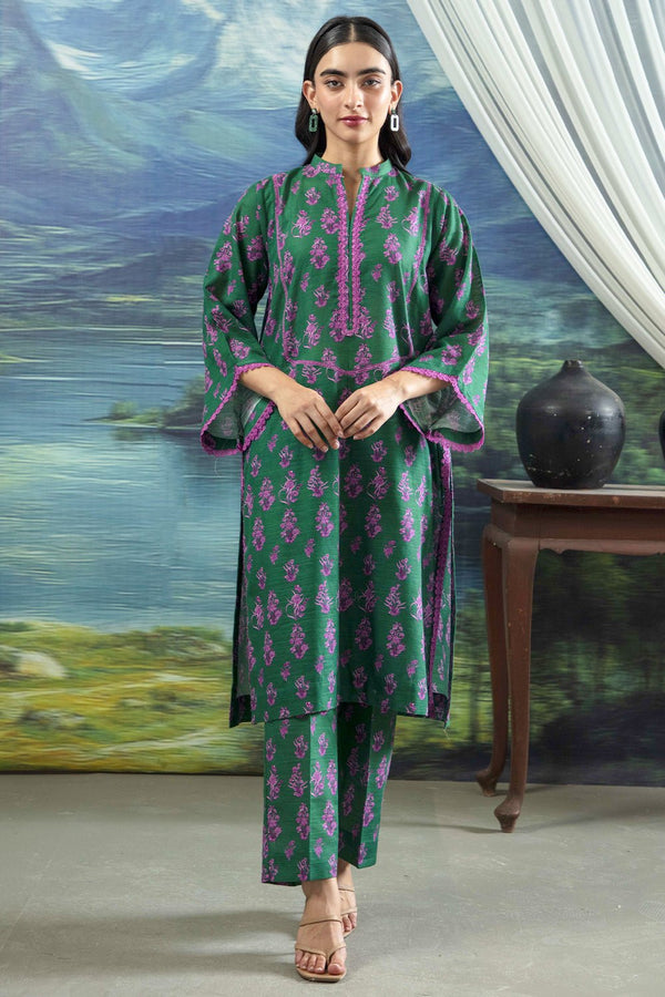 2 Pc Printed Khaddar Stitched Suit - Prime Point Store