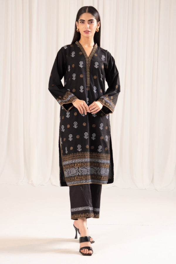 2 Pc Printed Khaddar Stitched Suit - Prime Point Store