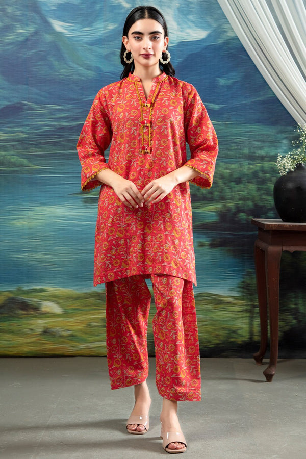 2 Pc Printed Khaddar Unstitched - Prime Point Store