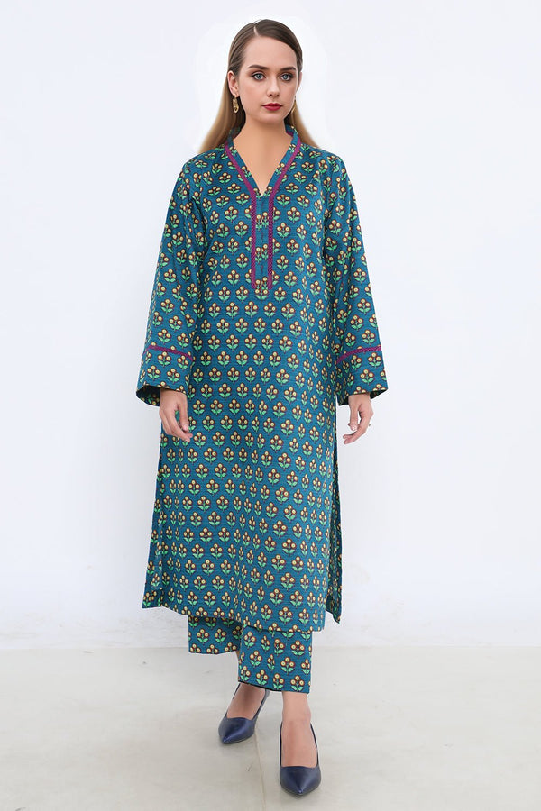 2 Pc Printed Khaddar Unstitched - Prime Point Store