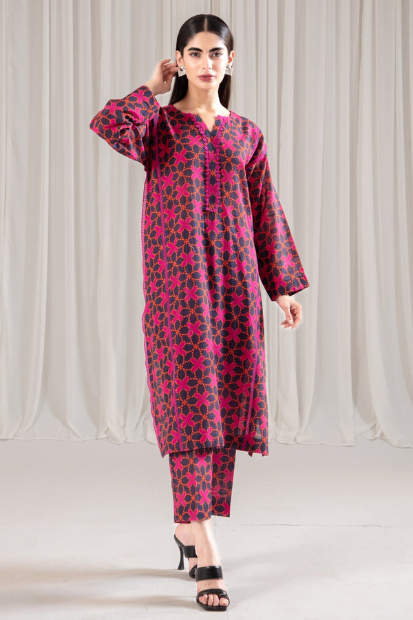 2 Pc Printed Khaddar Unstitched - Prime Point Store