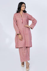 2 Pc Printed Lawn Stitched Co - ords - Prime Point Store