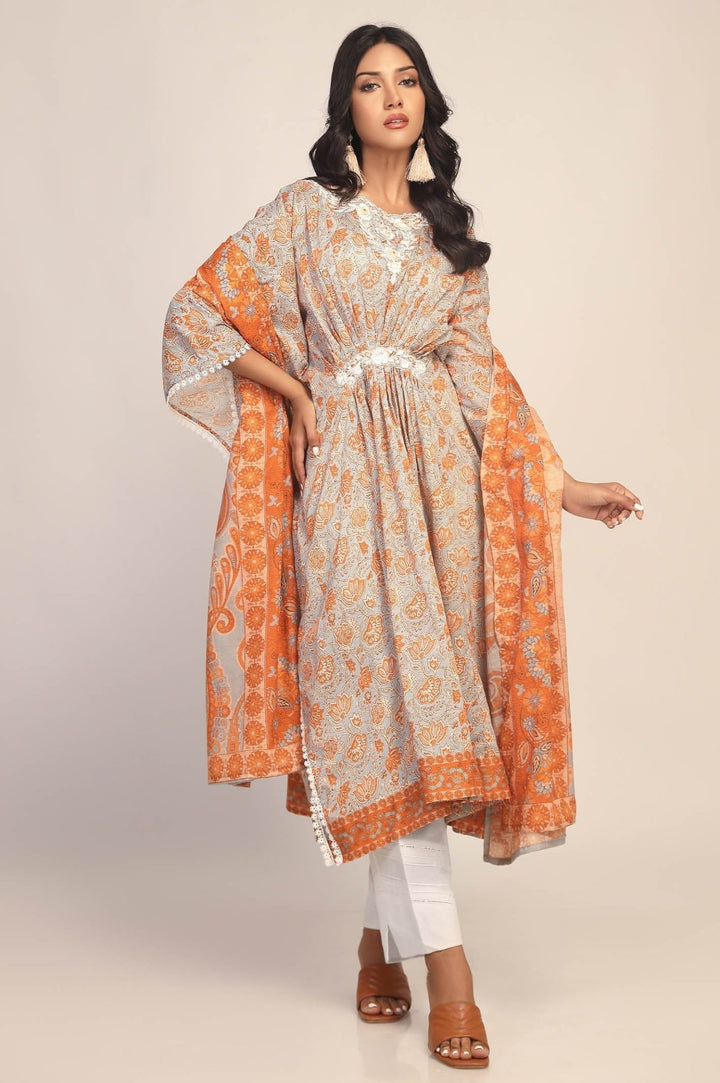 2 Pc Printed Lawn Unstitched - Prime Point Store
