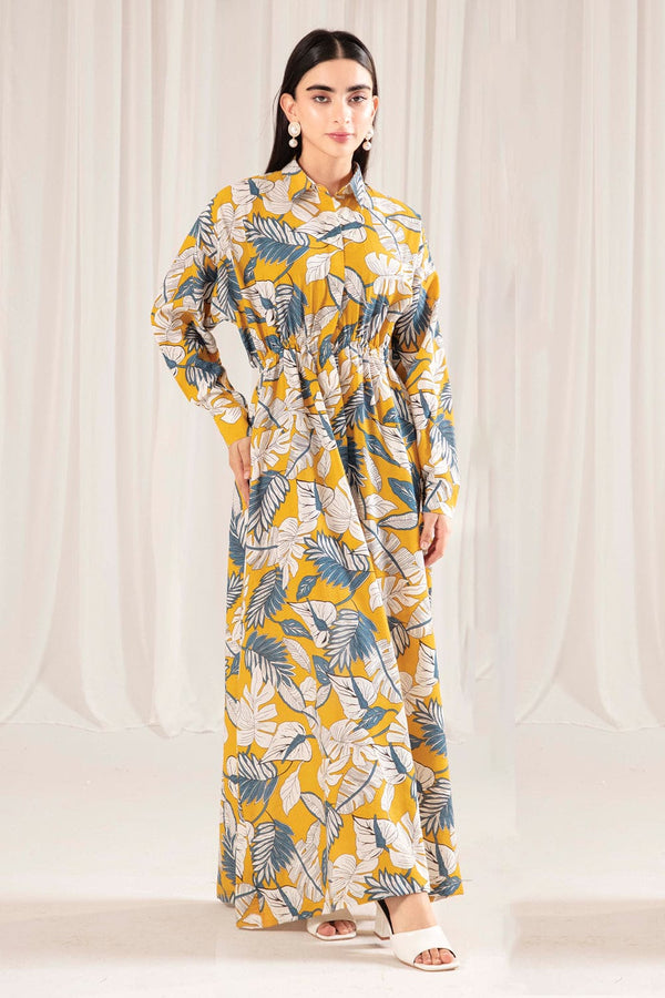 2 Pc Printed Slub Linen Unstitched - Prime Point Store