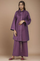 2 Pc Solid Cambric Stitched Co - ords - Prime Point Store