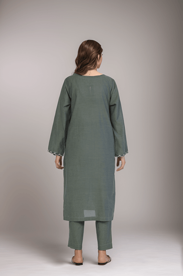 2 Pc Solid Cambric Stitched Co - ords - Prime Point Store