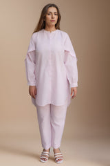 2 Pc Solid Yarn Dyed Stitched Co - ords - Prime Point Store