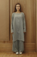 2 Pc Solid Yarn Dyed Stitched Suit - Prime Point Store