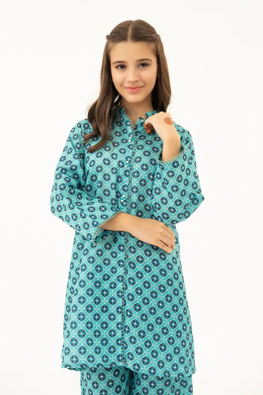 2 Piece - Printed Texture Suit