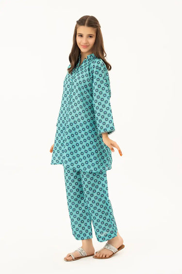 2 Piece - Printed Texture Suit