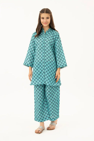2 Piece - Printed Texture Suit