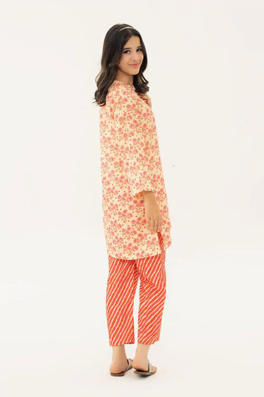 2 Piece - Printed Arabic Lawn Suit