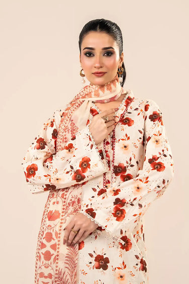 3 Piece - Printed Chikankari Suit