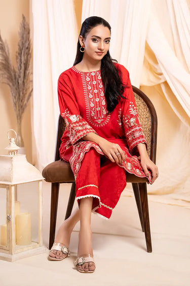 2 Piece - Embroidered JACQUARD Suit