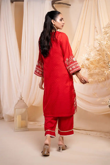 2 Piece - Embroidered JACQUARD Suit
