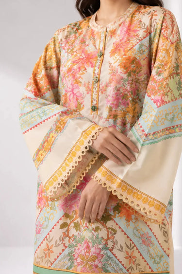 2 Piece - Printed Arabic Lawn Suit