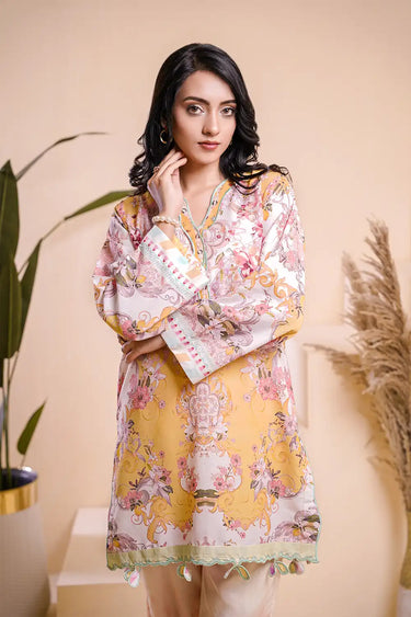 2 Piece - Printed Arabic Lawn Suit
