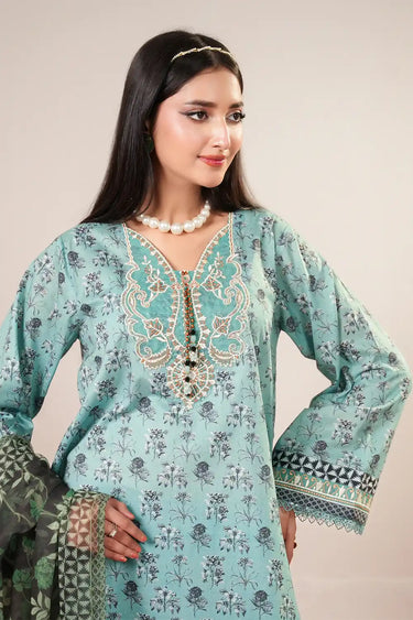 3 Piece - Embroidered Lawn Suit