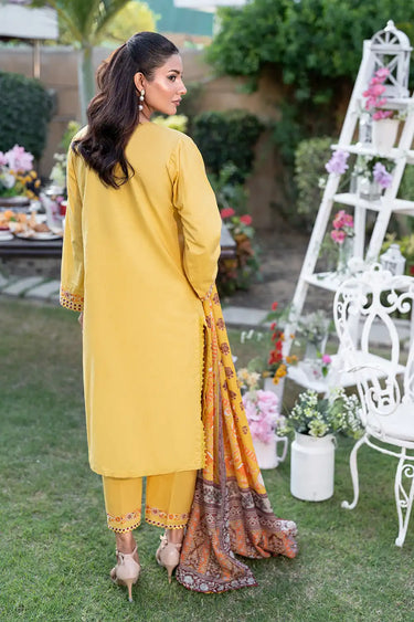 3 Piece - Embroidered Cambric Suit