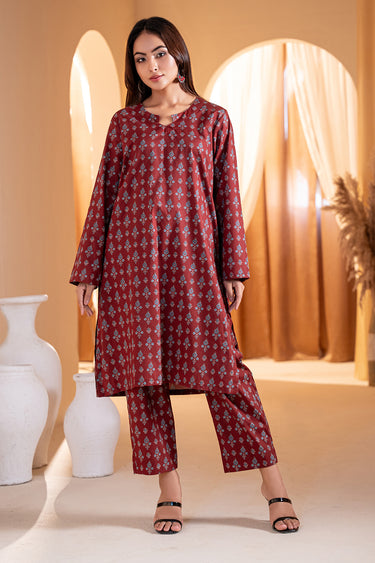 2 Piece - Printed Cotton Lawn Suit