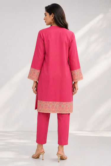 2 Piece - Embroidered Cambric Suit
