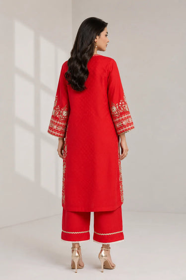 2 Piece - Embroidered JACQUARD Suit