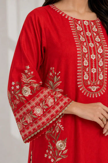 2 Piece - Embroidered JACQUARD Suit