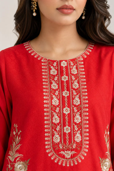 2 Piece - Embroidered JACQUARD Suit