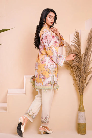 2 Piece - Printed Arabic Lawn Suit