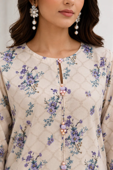 2 Piece - Printed Cotton Lawn Suit