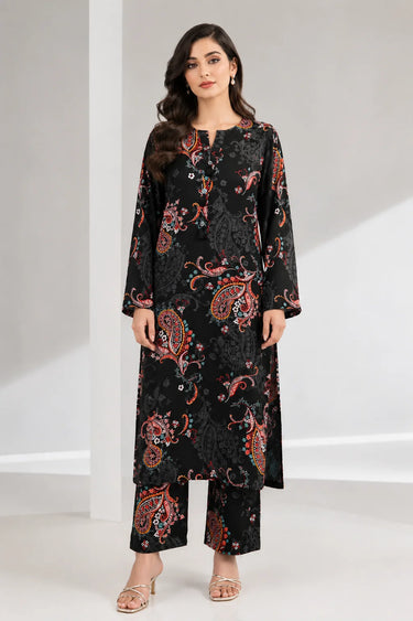 2 Piece - Printed Linen Suit