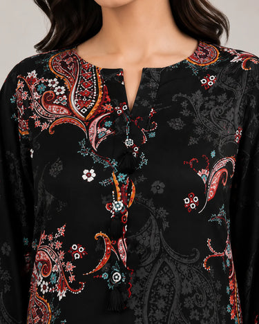 2 Piece - Printed Linen Suit