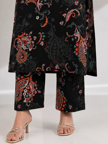 2 Piece - Printed Linen Suit