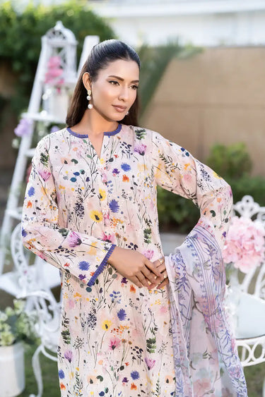 3 Piece - Embroidered Chinkari Suit