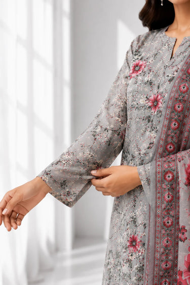 3-PIECE - PRINTED LAWN SUIT