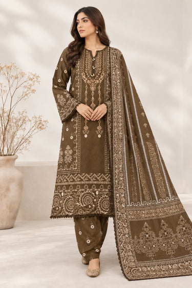 3-PIECE PRINTED CAMBRIC SUIT