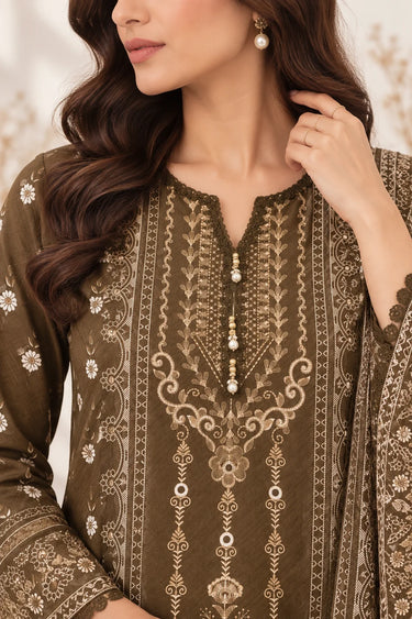 3-PIECE PRINTED CAMBRIC SUIT