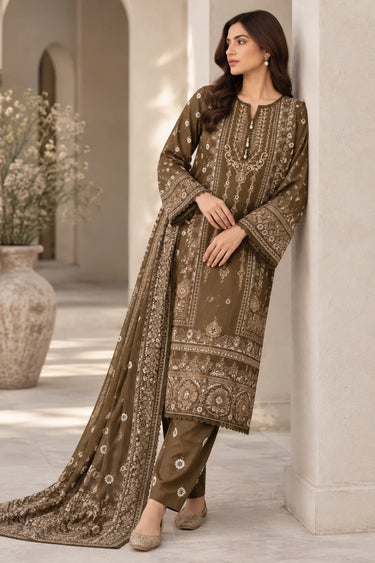 3-PIECE PRINTED CAMBRIC SUIT