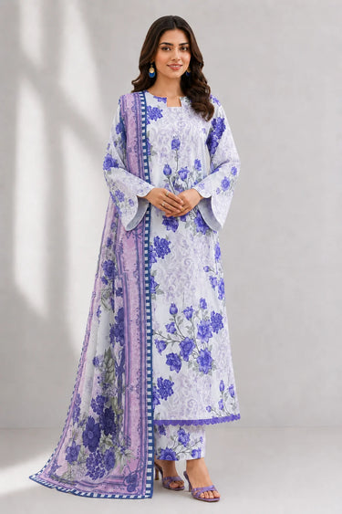 3-Piece - Printed Lawn Suit