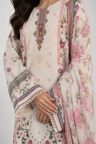3-Piece - Printed Lawn Suit