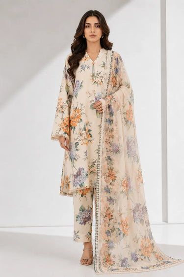 3-Piece - Printed Lawn Suit