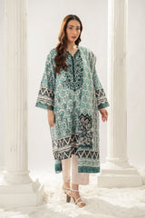 3 Pc Arabic Printed Lawn Unstitched Suit - Prime Point Store
