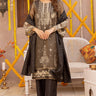3 Pc Black Dyed Embroidered Stitched Suit - Prime Point Store