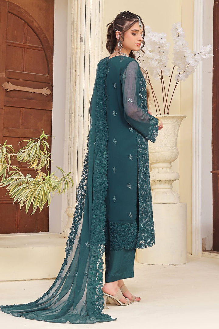 3 Pc Chiffon Unstitched Suit - Prime Point Store