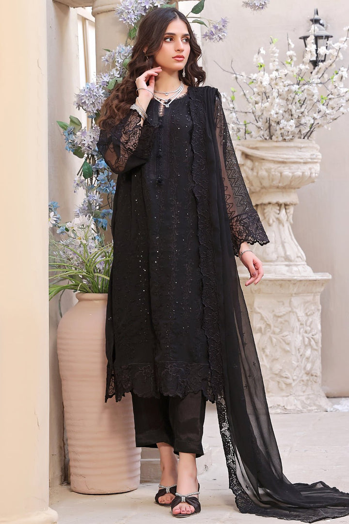 3 Pc Chiffon Unstitched Suit - Prime Point Store