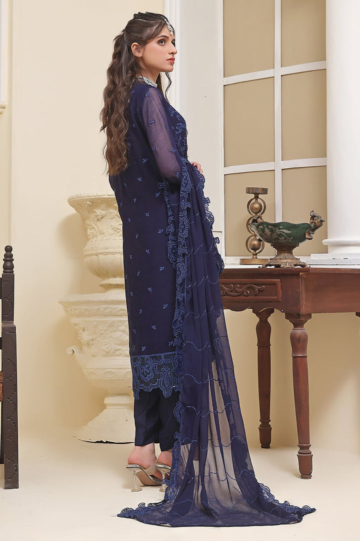 3 Pc Chiffon Unstitched Suit - Prime Point Store