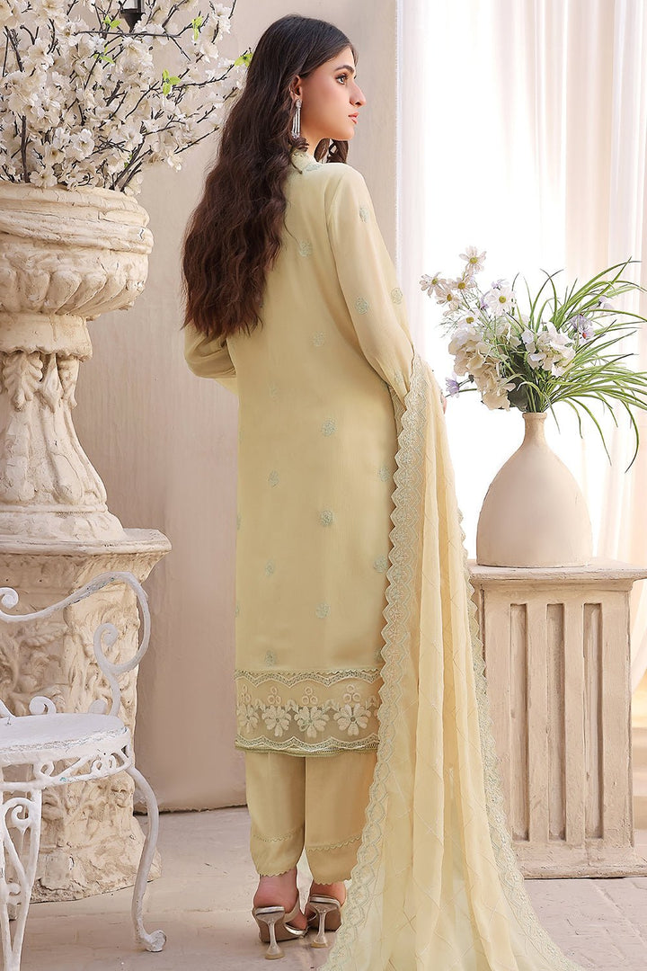 3 Pc Chiffon Unstitched Suit - Prime Point Store