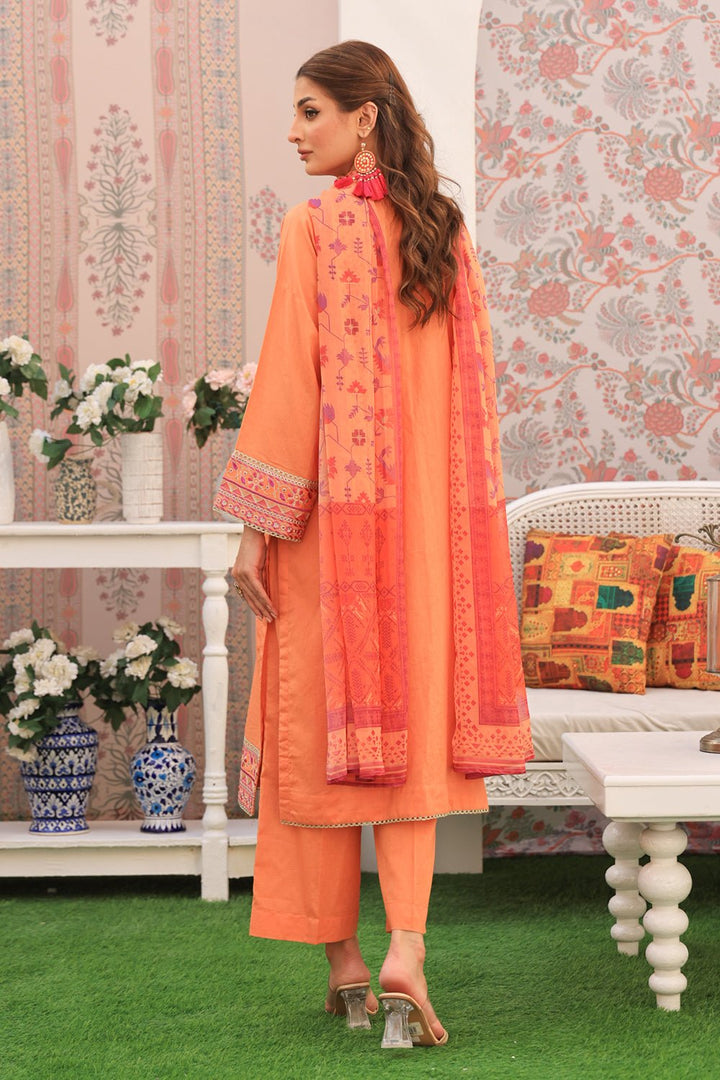 3 Pc Dobby Embroidered Luxury Stitched Suit - Prime Point Store