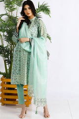3 Pc Embroidered Lawn Unstitched - Prime Point Store